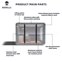 Maison capsule isolée prête pour les climats froids avec une forte rétention thermique pour une utilisation moderne en bureau à domicile, ferme et atelier