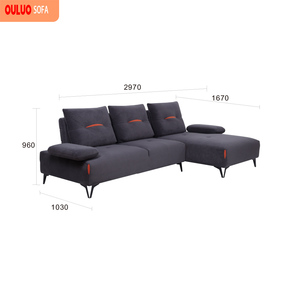 Bộ ghế <span class=keywords><strong>sofa</strong></span> văng phòng khách hiện đại, kiểu mô-đun hình chữ L, mút cao cấp, thoải mái, thư giãn cho phòng khách - Product Image 5