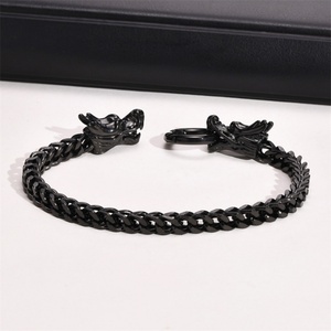 High End Jewelry <b>Mens</b> Stainless Steels Bracelet Personalized Gold Plated Dragon Charm Chain Bracelets - Product Image 4