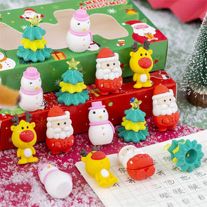 Juego de Gomas de Borrar <span class=keywords><strong>3D</strong></span>, Regalo Promocional de Navidad, Juego de Papelería Infantil, Goma de Borrar de Dibujos Animados Kawaii para Niños - Product Image 2