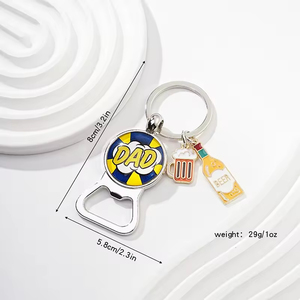 Porte-clés décapsuleur de bière, cadeau Fête des Pères, ouvre-bouteille, le meilleur accessoire pour papa, bijou, pendentif de sac, décapsuleur familial, cadeaux créatifs - Product Image 4