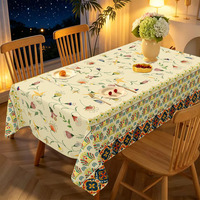 Nappe Rectangulaire Bohème à Motif Mandala, Protection de Table pour Salon, Décoration Intérieure, Prix Usine - Grande Vente