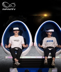 Realidad Virtual 9d Cabinas <span class=keywords><strong>de</strong></span> Vr equipo <span class=keywords><strong>de</strong></span> parque <span class=keywords><strong>de</strong></span> diversiones asientos para 2 personas VR silla peliculas - Product Image 1