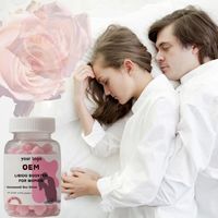 OEM Private Label Gommes Libido Booster pour Femmes Saw Palmetto Maca Herbes Naturelles Désir Sexuel Énergie Humeur 60 Gommes