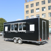 Camion Alimentaire Mobile de Luxe Entièrement Équipé avec Cuisine, Remorque de Concession Commerciale avec Salle de Bain