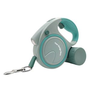 Correa Retráctil para Perro con Linterna y Dispensador de Bolsas para Desechos, Correa Resistente para Pasear Mascotas de Noche y Regalos Promocionales - Product Image 1