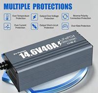 Chargeur de batterie intelligent AC/DC 12V 10A 20A 30A 40A pour batteries LiFePO4 et lithium, idéal pour camping-cars, applications marines et alimentation extérieure – Stock US/UE, direct usine