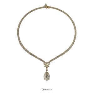 Dancing Moissanite Diamond Pendant Necklace 7 5 mm Luxury Sparkling Moissanite Jewelry Gift For Women - Product Image 2