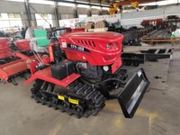 Tracteur à chenilles multifonctionnel en caoutchouc : Tracteur agricole à chenilles pour rizières et terres arides