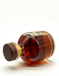<strong>Wholesale</strong> <strong>Custom</strong> Matte/Frost Clear Liquor Fruit Short Vodka Glass Wine <strong>Bottle</strong> with Cork Sealing - Product Image 3