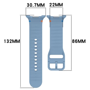 Nueva Correa Deportiva de Silicona para Reloj, Material de Alta Calidad, Correa de Repuesto para Samsung Galaxy Watch 8, 20MM 22MM, Conector Metálico - Product Image 3
