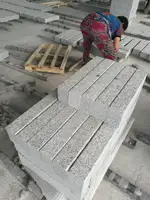 Çin açık gri granit kerbstone kaldırım taşları dış kaplama