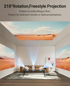 โปรเจคเตอร์วิดีโอพกพาอัจฉริยะ 3 มิติ ความละเอียด Full HD ระบบ Android 11 รองรับ WiFi จอ LCD LED ขนาดเล็ก ลำโพงในตัว เชื่อมต่อผ่าน USB รองรับความละเอียด 2K - Product Image 2