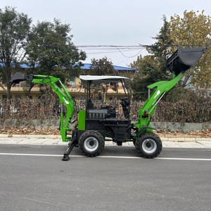 Mini retroexcavadora de alta calidad, cargador frontal, motor Kubota, rueda hidráulica, maquinaria de movimiento de tierras, dirección deslizante, tipo Mini volquete - Product Image 5