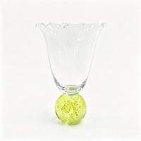 Raymond Lichtgele Bloemrand Kristallen Rode Wijnglas 405ml Handgeblazen Glazen Bodem met Bubbelstructuur voor Gebruik in Eetkamers & Restaurants