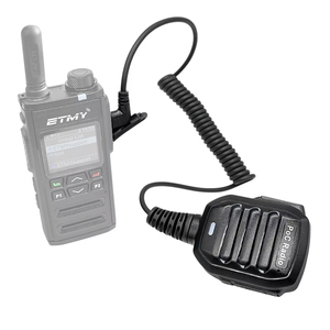 Walkie Talkie 4G POC Tipo C con Micrófono y Altavoz PTT, Resistente al Agua IP55, VHF/UHF de Largo Alcance, Compatible con Micrófono de Hombro, Radio Bidireccional - Product Image 1
