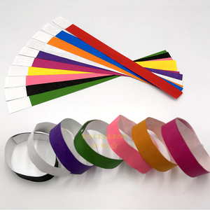 3/4 Inch Blank Tyvek Wristbands Solid Color Printable Waterproof Paper Wristband/Bracelet With Series Numbers Other Party Decora
