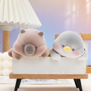 ตุ๊กตาสัตว์น่ารักทำจากเรซิ่น PVC ของตกแต่งขนาดเล็กสำหรับบ้าน สำนักงาน โต๊ะทำงาน ของขวัญ - Product Image 2