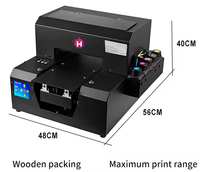 A3 Impresora UV de cama plana automática de inyección de tinta personalizada para tabletas pequeñas Cajas de regalo Estuches para teléfonos Dispositivos personalizados Grado automático