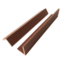 Revêtements muraux et de terrasse modernes en WPC pour extérieur, panneaux d'angle en L pour revêtement mural, matériau composite bois-plastique durable
