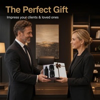 Ensemble cadeau isotherme personnalisé en acier inoxydable : Gobelet à vin 12 oz et Bouteille à vin 17 oz pour promotions