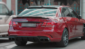 Paraurti anteriore labbro diffusore posteriore Spoiler minigonne laterali 2014-2016 kit carrozzeria in fibra di carbonio per Benz classe E <span class=keywords><strong>W212</strong></span> E260 E300 E400 E63 <span class=keywords><strong>AMG</strong></span> - Product Image 6