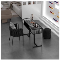 Manucure beauté des ongles professionnelle sur mesure Ensemble table et chaise Salon de mode station de manucure