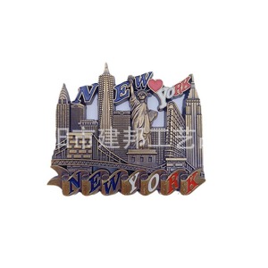Recuerdos turísticos de Nueva York, San Francisco, Francia, Reino Unido, España, Bélgica y República Checa, imanes de aleación de zinc para refrigerador. - Product Image 5