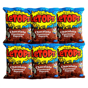 Palomitas de Maíz Suaves y Dulces LETOPZ Halal de Primera Calidad, 2.6 kg, Palomitas de Maíz Infladas al Aire con Chocolate y Caramelo, Sin Gluten, en Bolsa, Venta al por Mayor en Malasia - Product Image 1