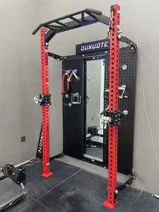 Stazione Multifunzionale Smith Machine per Uso Commerciale in Palestra, Rack a Parete Stazionario in Acciaio Inox con <span class=keywords><strong>Pesi</strong></span> da 75kg*2 - Product Image 4