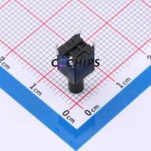 TP13012615 Tactile Switch Through hole Component (THT),6x6mm Switch Single Pole Single Throw Round Button 2.6N Through Hole - Product Image 2