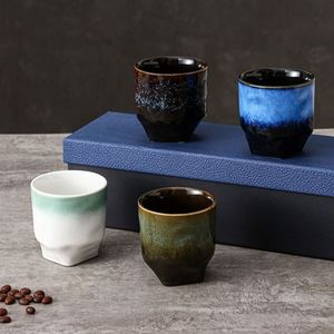 Japanese-style Stoneware <b>Espresso</b> Coffee Tea Mug Ceramic Water Mug Kiln Glazed Latte <b>Cup</b> for Cafe Shop Afternoon Tea - Product Image 3