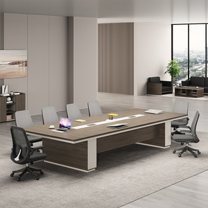 Grande tavolo da conferenza per ufficio Desktop Extra lungo adatto per riunioni annuali aziendali grandi seminari e attività di formazione - Product Image 3