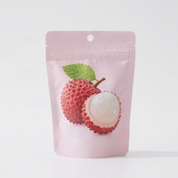 Pochette debout mate personnalisée en feuille d'aluminium à l'intérieur avec zip-lock pour le stockage des aliments de vente chaude