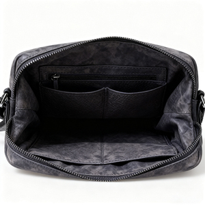 사용자 정의 저장 방수 크로스 바디 슬링 스웨이드 패브릭 패션 빈티지 사용자 정의 로고 메신저 가방 남성 - Product Image 3