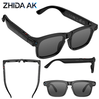 Nouvelles lunettes intelligentes IA M11 avec lentilles électrochromiques à changement de couleur, caméra 8MP pour l'enregistrement et la prise de photos, enregistrement d'appels Bluetooth et lecture de musique