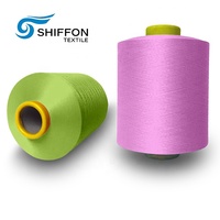 Fil à tricoter 100% Polyester 75 Dty Fil Anneau SPUN 75d 36f Polyester Dty Dty 600d Teint 36 150D