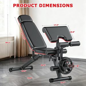 Banco de Pesas Ajustable CZFIT para Gimnasio en Casa y Banco para Abdominales para Entrenamiento de Fuerza, Categoría de Producto: Bancos y Soportes - Product Image 2