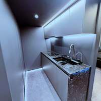 Cabine modulaire de type capsule spatiale pour séjour de luxe, hébergement de célébrités d'Internet et hôtel mobile avec intérieur intelligent