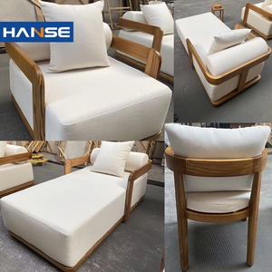 ชุดเฟอร์นิเจอร์สวนหรูหราทันสมัย กันน้ำ ทำจากหวายเชือกถัก พร้อมเตาผิงกลางแจ้ง <span class=keywords><strong>โซฟา</strong></span>ไม้สักอะลูมิเนียมสำหรับกลางแจ้ง - Product Image 2