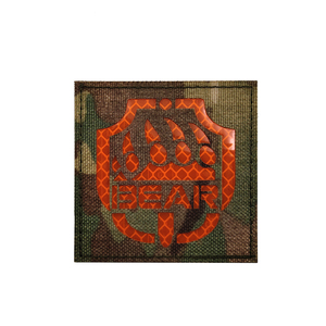 Taglio Laser colori riflettenti <span class=keywords><strong>Black</strong></span> IR Animal tattico USEC aquila e zampa di orso Patch cucito-on Bag Hat giacche abiti - Product Image 6