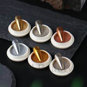 ผงกระจกวิเศษ <span class=keywords><strong>BOKO</strong></span> ชิมเมอร์โครม ตัวอย่างฟรี บริการ OEM แต่งเล็บ DIY เอฟเฟกต์กระจก แชมเปออง-เอลิเซ่ ได้รับการรับรอง MSDS - Product Image 6