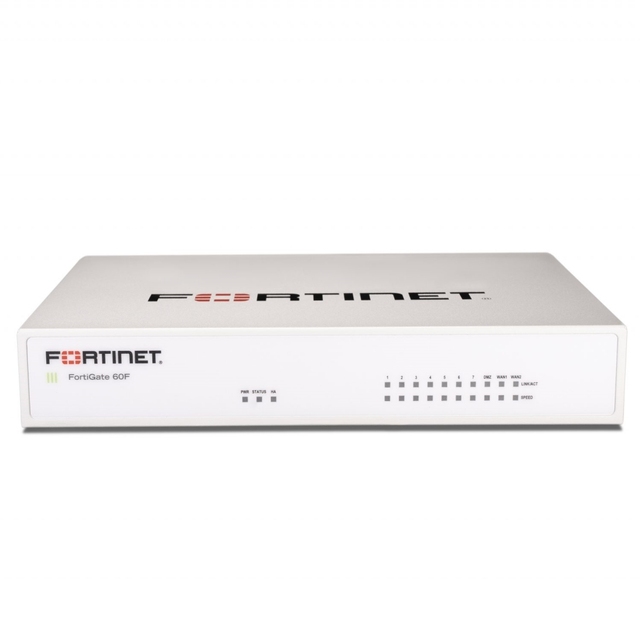 Fortinet FortiGate 60F Firewall FG-60F Appliance 10 Gigabit Ethernet RJ45 Ports Includes DMZ WAN & Internal Ports