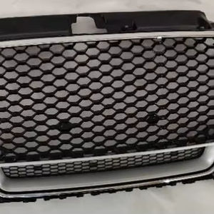 Pièces automobiles de voiture <span class=keywords><strong>A3</strong></span> RS3 8V 2013-2015 gril noir <span class=keywords><strong>calandre</strong></span> cadre noir logo anneaux Chrome Quattr noir cadre inférieur - Product Image 1