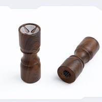 Outil de réparation de pointe de queue de billard 2-en-1 : Piqueur et ponceuse avec poignée antidérapante à texture bois – Accessoire d'entretien pour pointe de queue