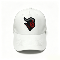 Kustom topi Trucker Snapback 6 Panel topi performa berlubang nilon boring Laser dengan tambalan karet