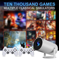 Nouveau Projecteur Manette Intelligent 4K Lecture Vidéo Console de Jeux Projecteur Android 11 Projecteur Portable 3D de Jeu avec Manette