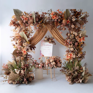 Bébé sexe révéler fête mariées automne Floral centres de table pampa fleur Arrangement mariage décoration toile de fond pour la scène de l'événement - Product Image 1