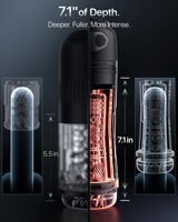 Appareil de masturbation masculin à succion avec contrôle par application AI, stimulateur de poche pour hommes avec support pour téléphone portable