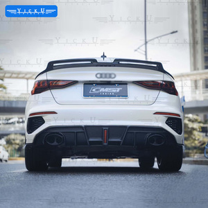 YICKU Kit de Protección de Carrocería de Fibra de Carbono de Alta Calidad para Audi <span class=keywords><strong>A3</strong></span> S3 2021+ Facelift, Alerón Delantero, Faldones Laterales, Accesorios para Audi <span class=keywords><strong>A3</strong></span> CMST - Product Image 4